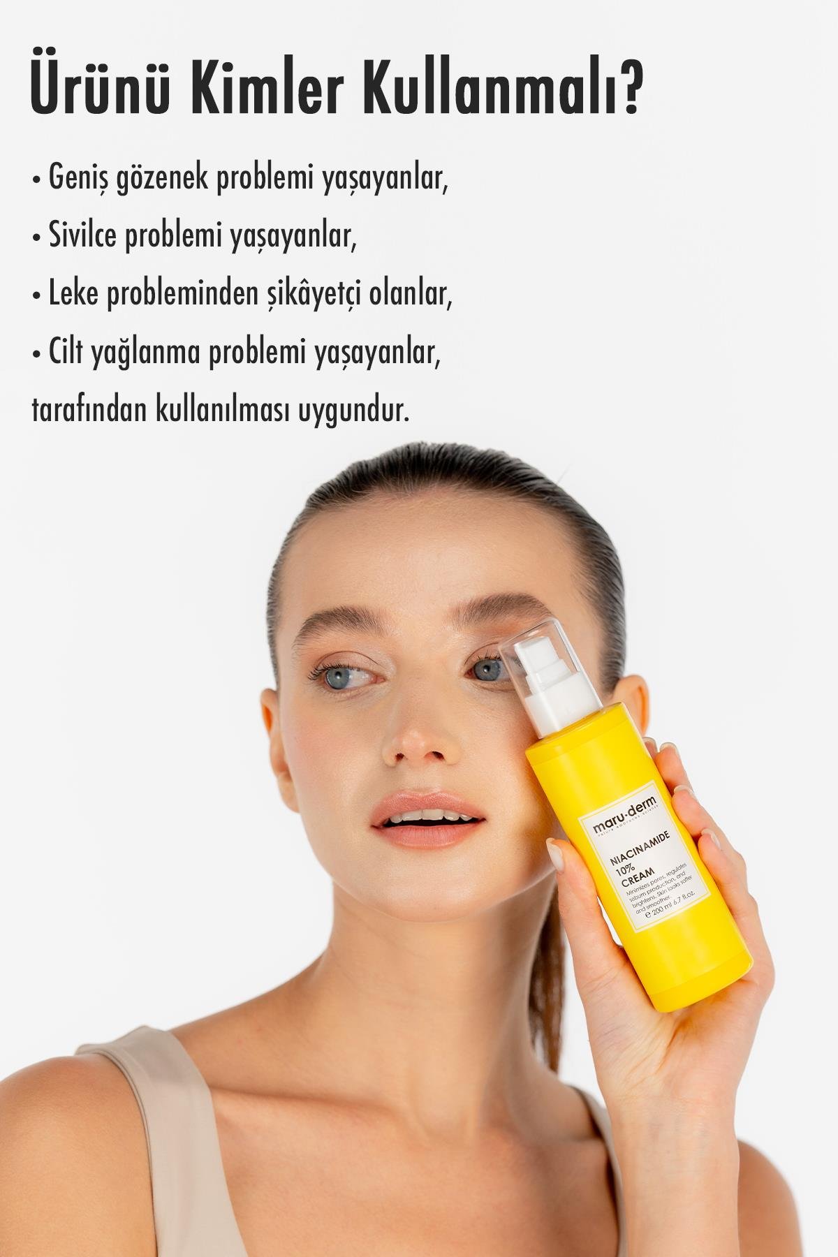 Maruderm Niacinamide %10 Leke Karşıtı Ve Gözenek Sıkılaştırıcı Krem 200 ml