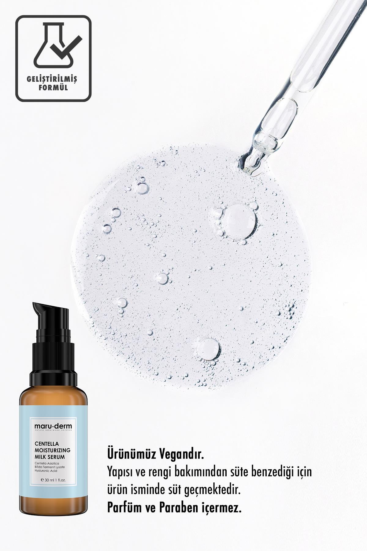 Maruderm Centella Asiatica Yatıştırıcı Nemlendirici Milk Serum 30 Ml