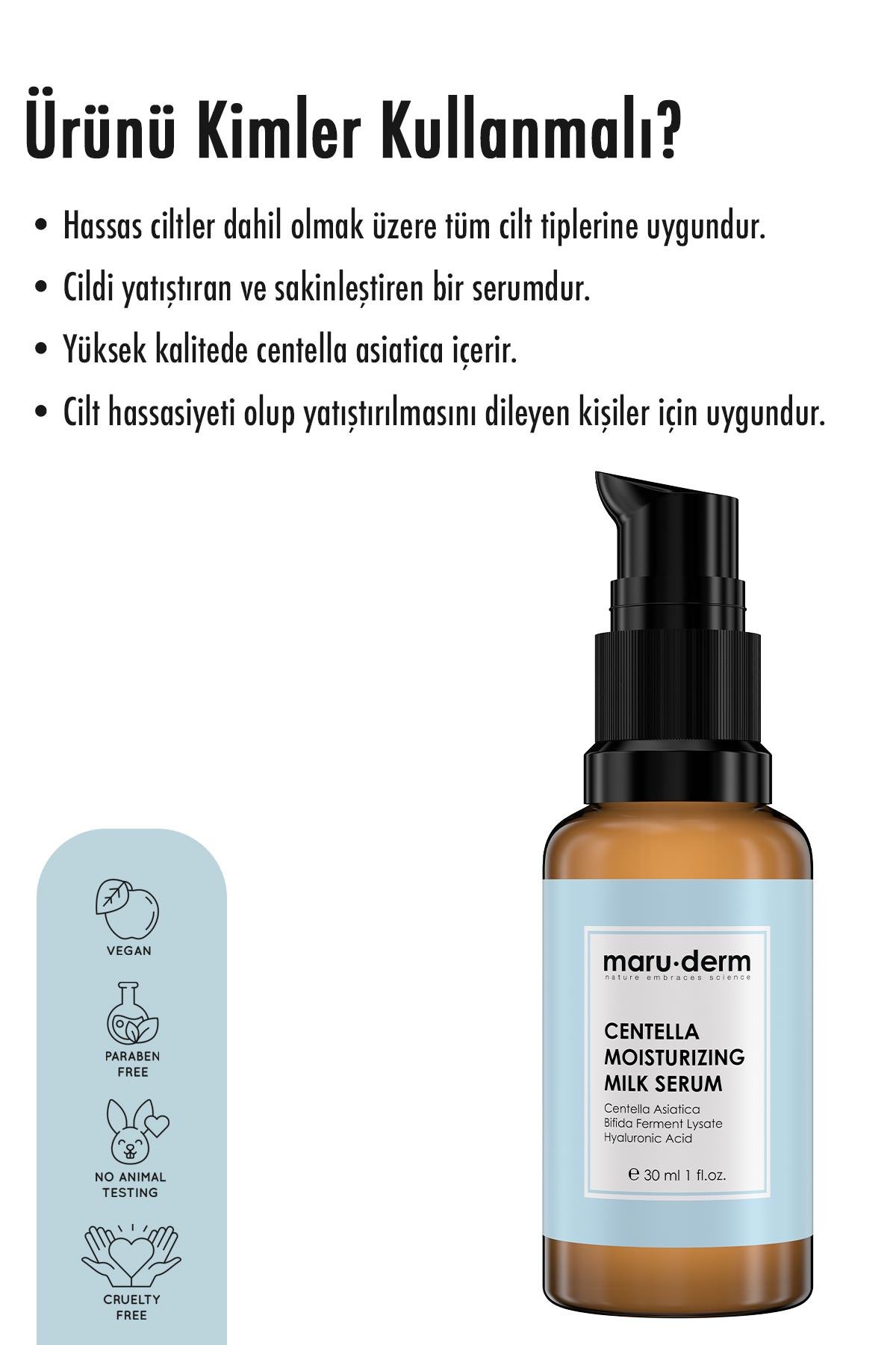 Maruderm Centella Asiatica Yatıştırıcı Nemlendirici Milk Serum 30 Ml