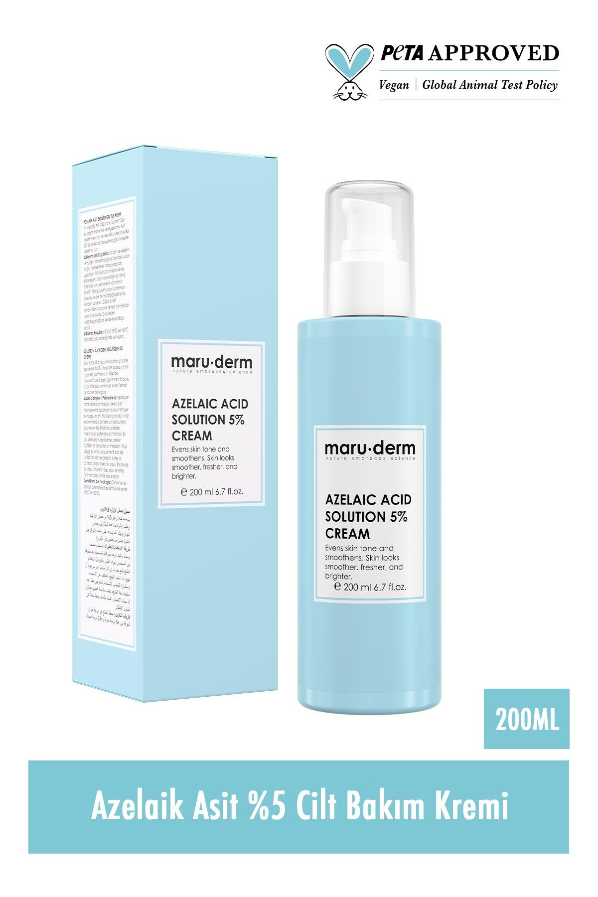 Maruderm Azelaik Asit %5 Cilt Bakım Kremi 200 Ml