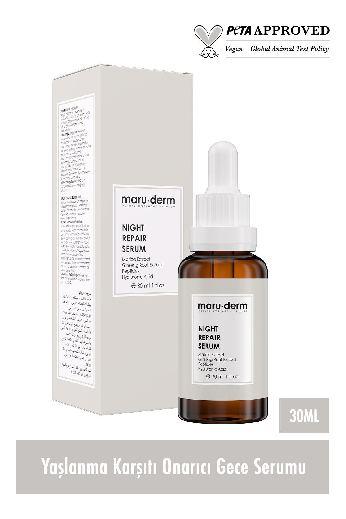 Maruderm Night Repair Gece Onarıcı Cilt Bakım Serumu 30 Ml