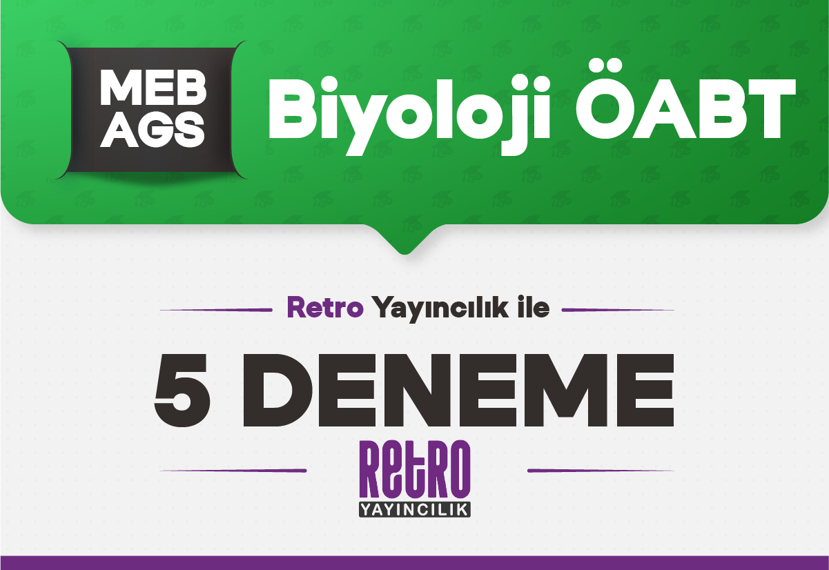 Retro Yayıncılık ile ÖABT Biyoloji Öğretmenliği 5 Deneme