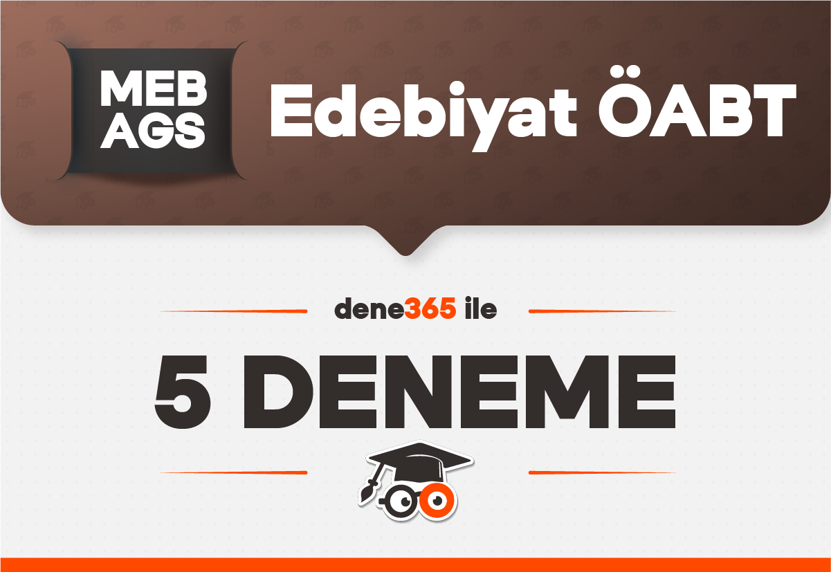 Dene365 ile ÖABT Türk Dili ve Edebiyatı Öğretmenliği 5 Deneme
