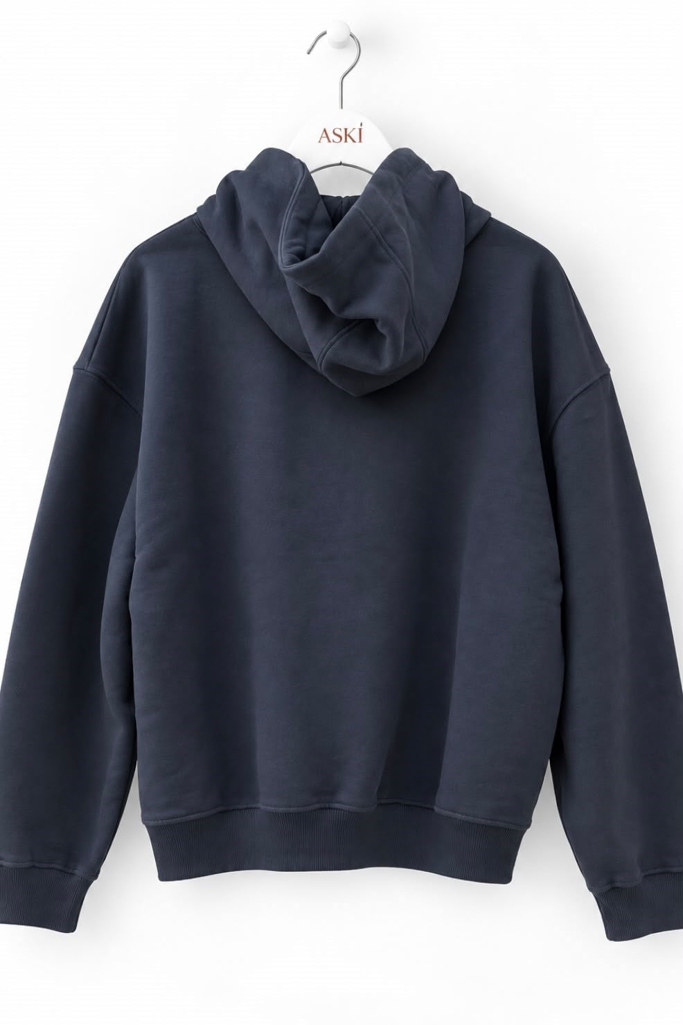 Antrasit Kanguru Cepli Yazı Baskılı Kapişonlu SweatShirt
