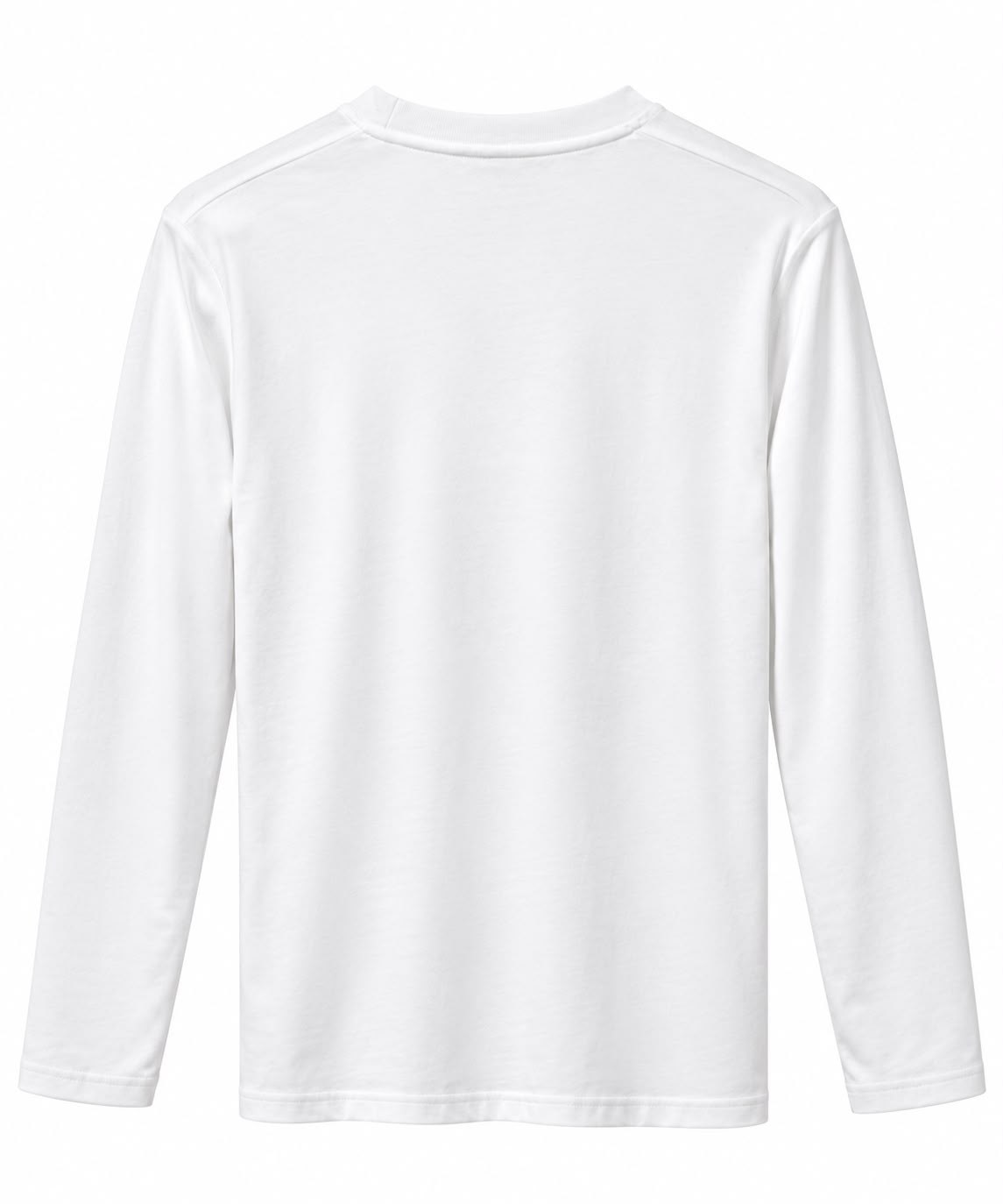 Beyaz Kalp Nakış Detaylı Uzun Kol T-Shirt