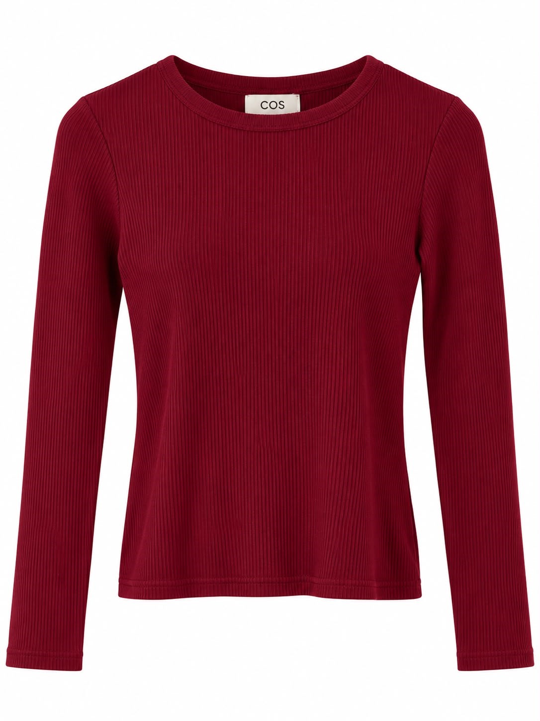 Bordo Bisiklet Yaka Fitilli Likralı Bluz