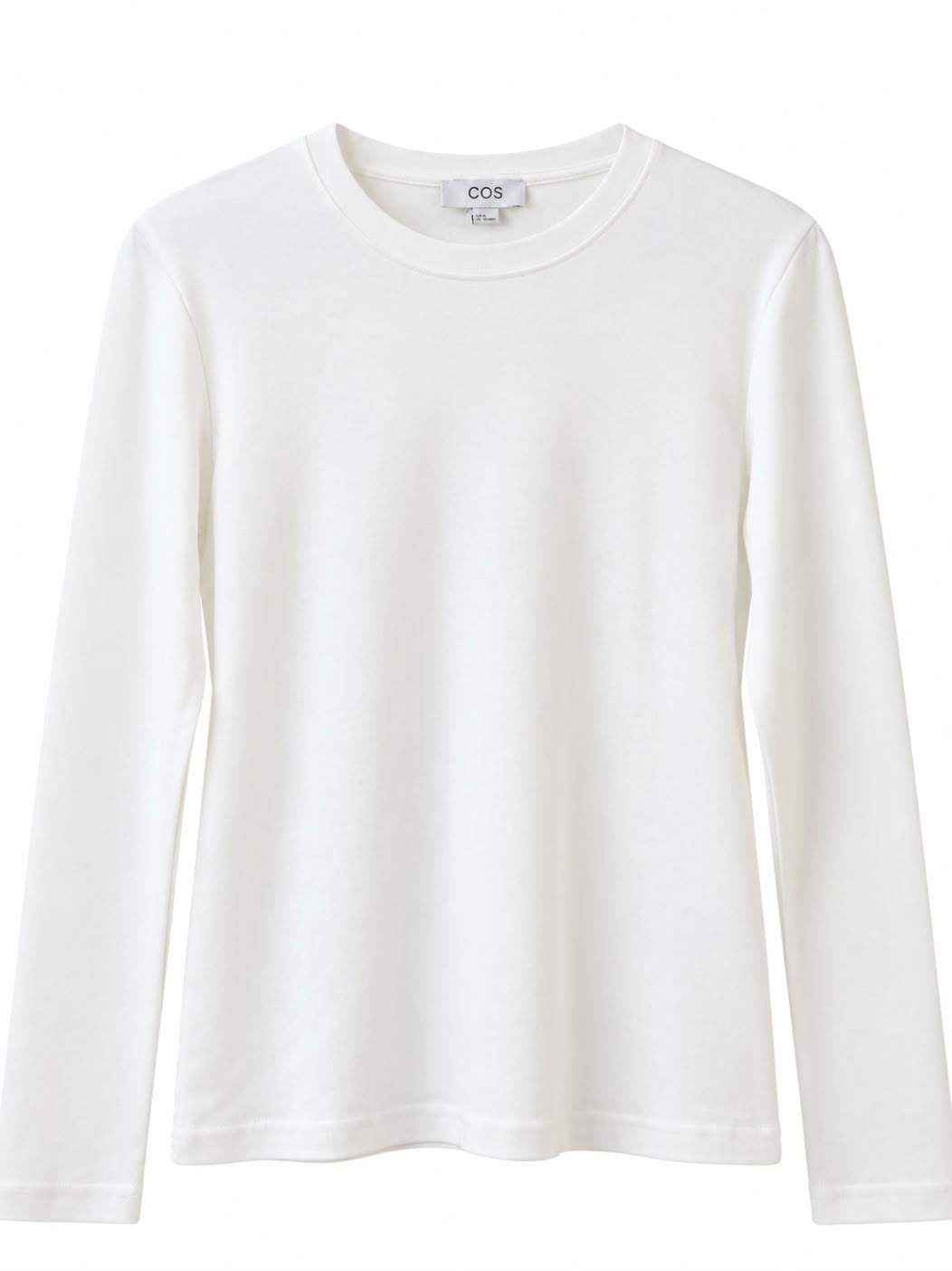 Ekru Basic Bisiklet Yaka T-Shirt
