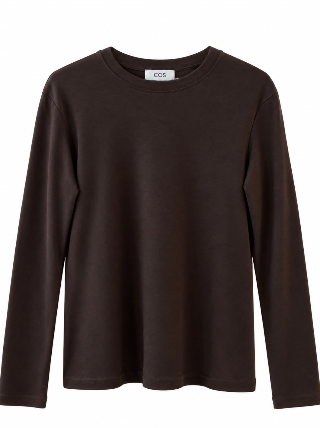 Kahve Basic Bisiklet Yaka T-Shirt