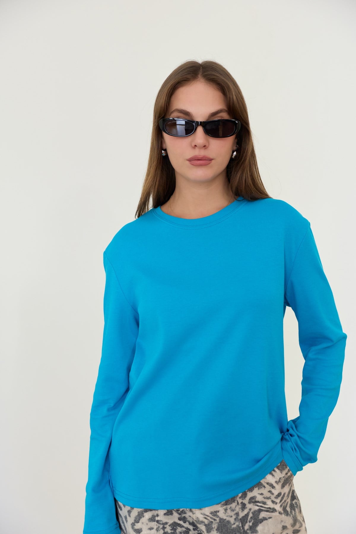 Mavi Basic Bisiklet Yaka T-Shirt