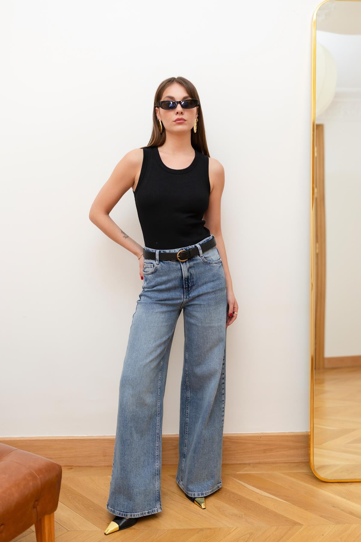 Siyah Fitilli Basic Atlet