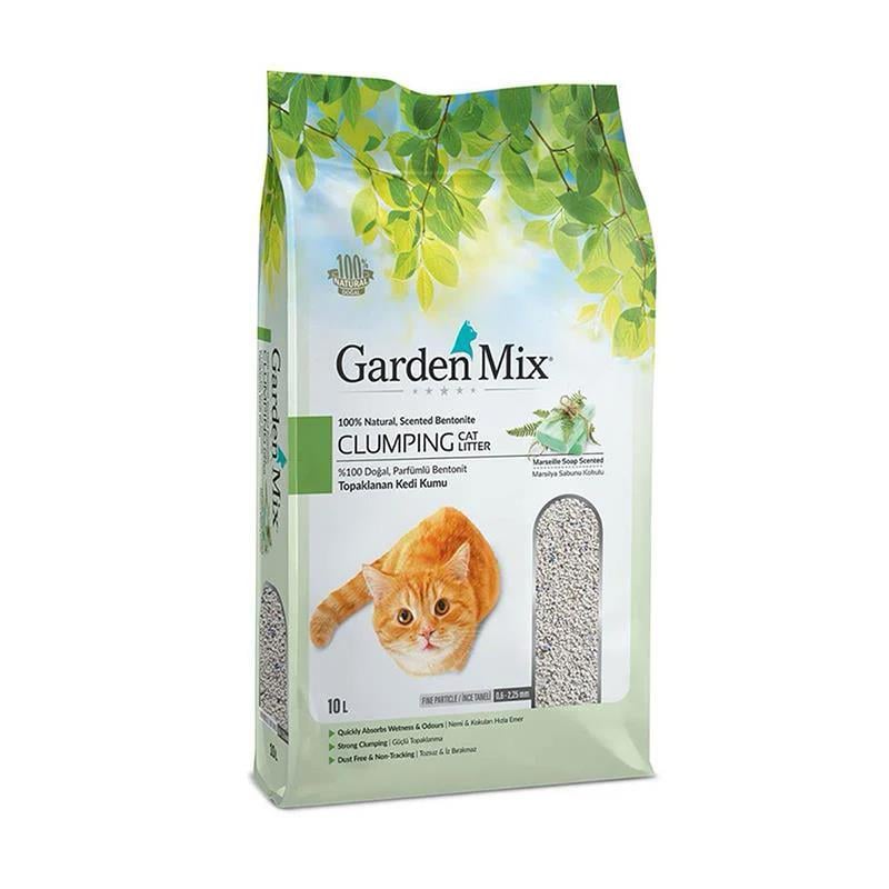 Gardenmix Bentonit Marsilya Sabunu İnce Kedi Kumu 10 Lt