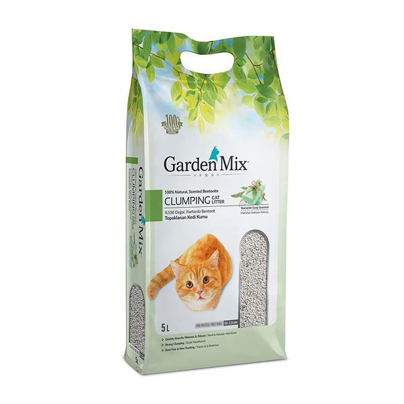 Gardenmix Bentonit Marsilya Sabunu İnce Taneli Kedi Kumu 5 Lt