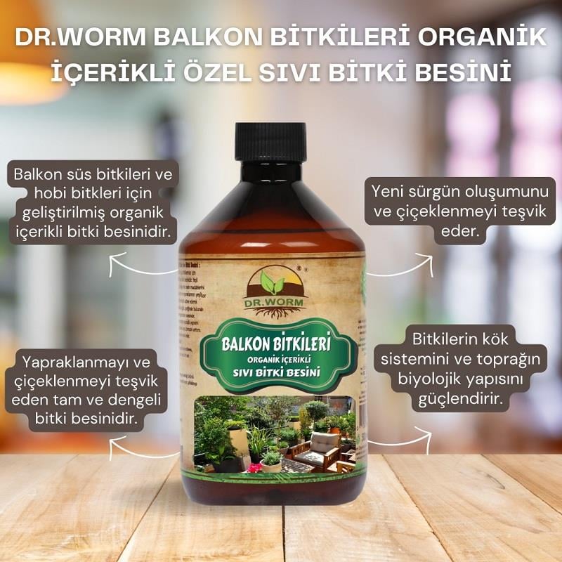 Balkon Bitkileri Sıvı Besin 500 Ml