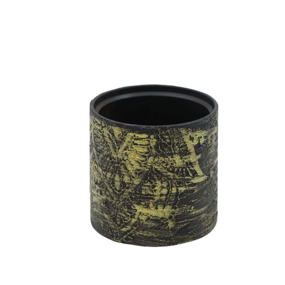 Beton Saksı Desenli Silindir 12,5*12 CM