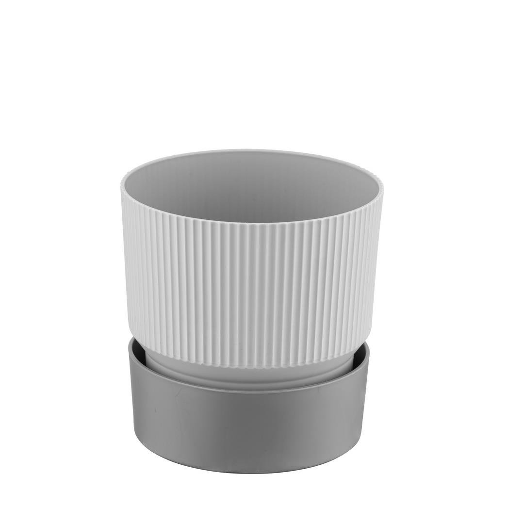 Çizgi Desenli Saksı Tabaklı Mint 2 Lt 150*150 Mm