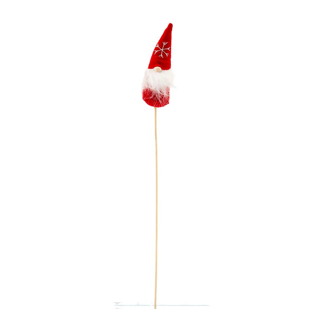 DEKORATİF NOEL BABA YILBAŞI DEKORLARI ÇUBUKLU 40-50 CM