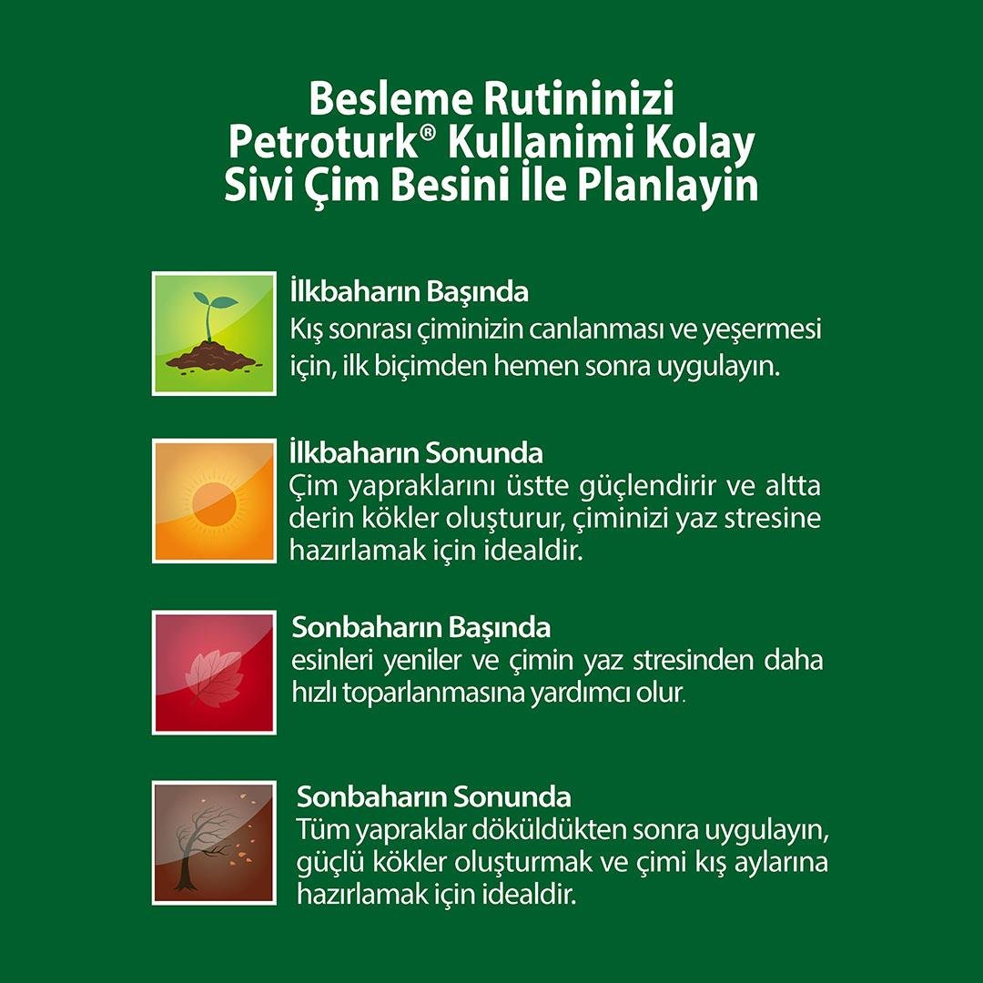PetroTurk Çim Sıvı Bitki Besini 950 Ml