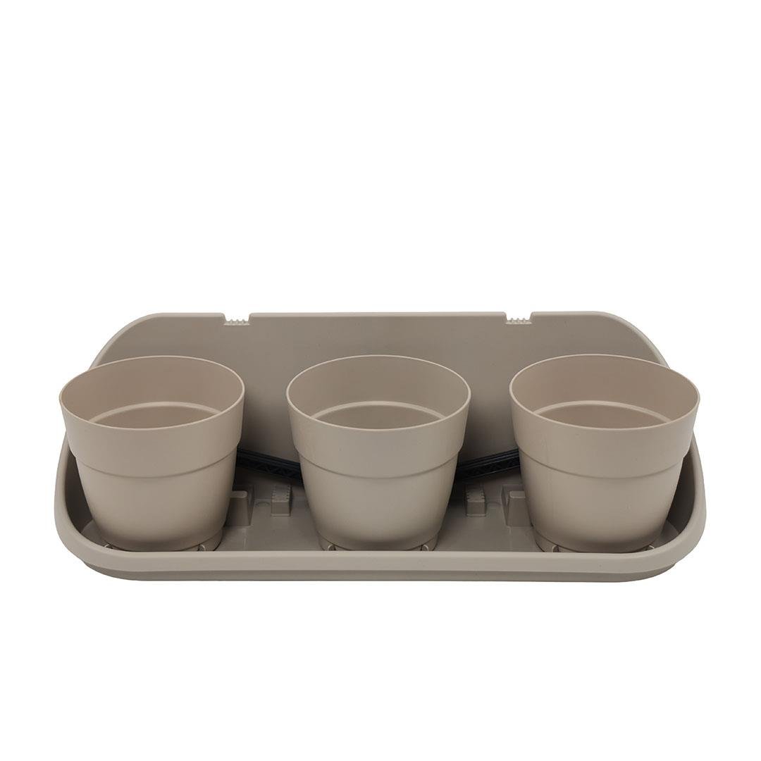 Poliwork Askılı Balkon Saksı 3'lü Set 3,3 Lt 475*160*155 Mm