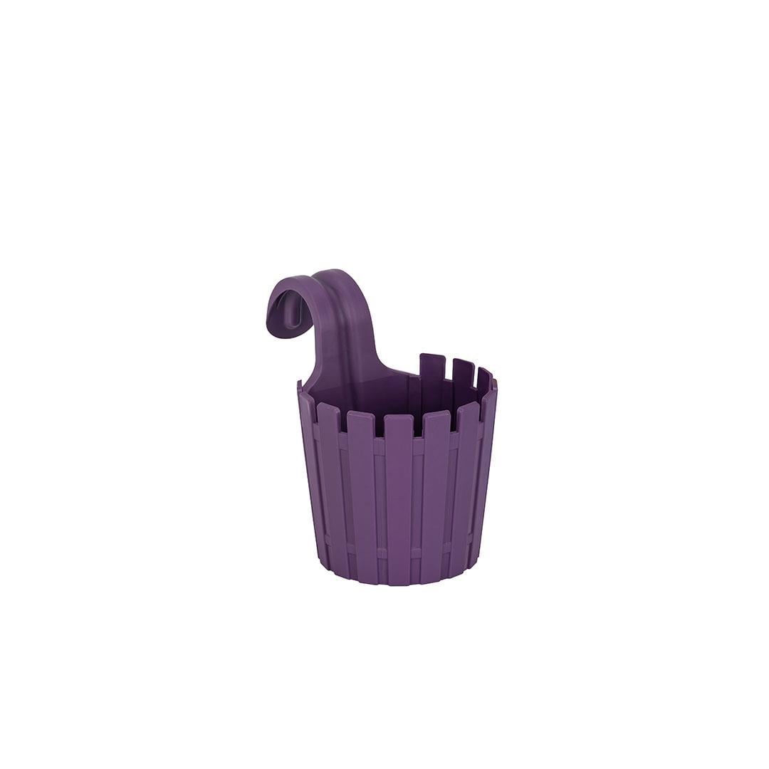 Poliwork Askılı Çit Yuvarlak Saksı 1,5 Lt 155*235*205 Mm