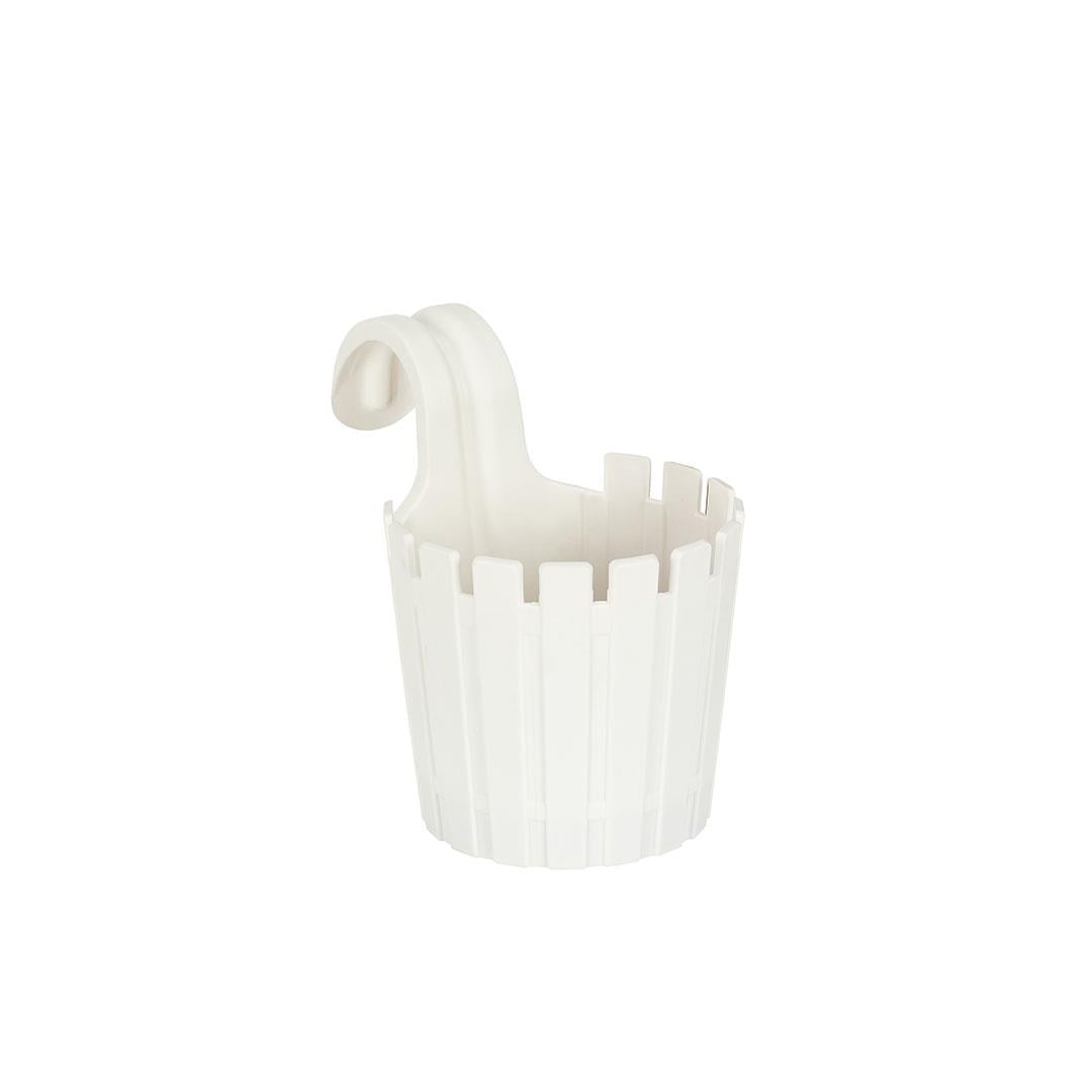 Poliwork Askılı Çit Yuvarlak Saksı 1,5 Lt 155*235*205 Mm