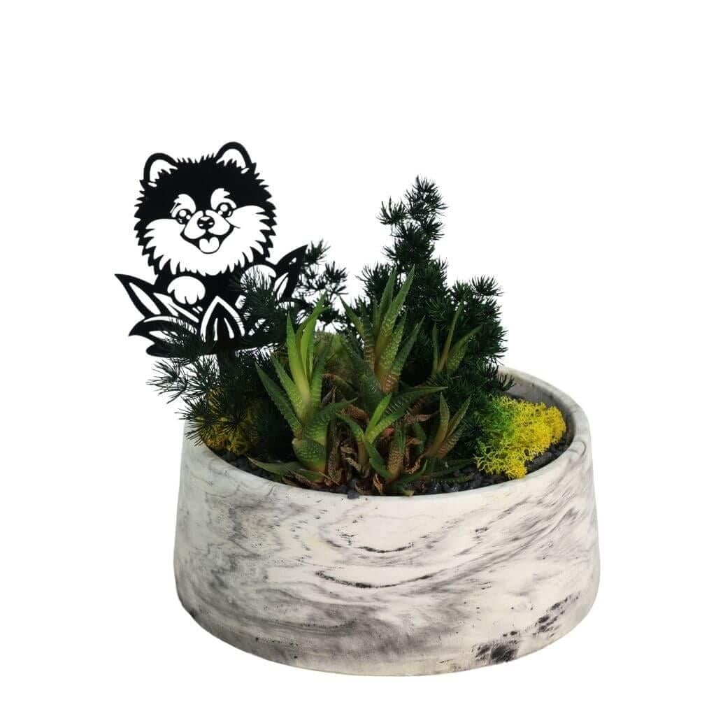 Saksı Dekor Ürünü Kedi Figürlü