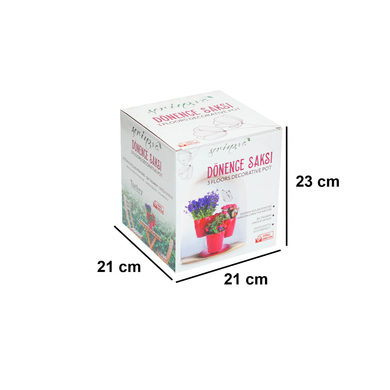 Serinova Dönence 3'lü Saksı Takımı