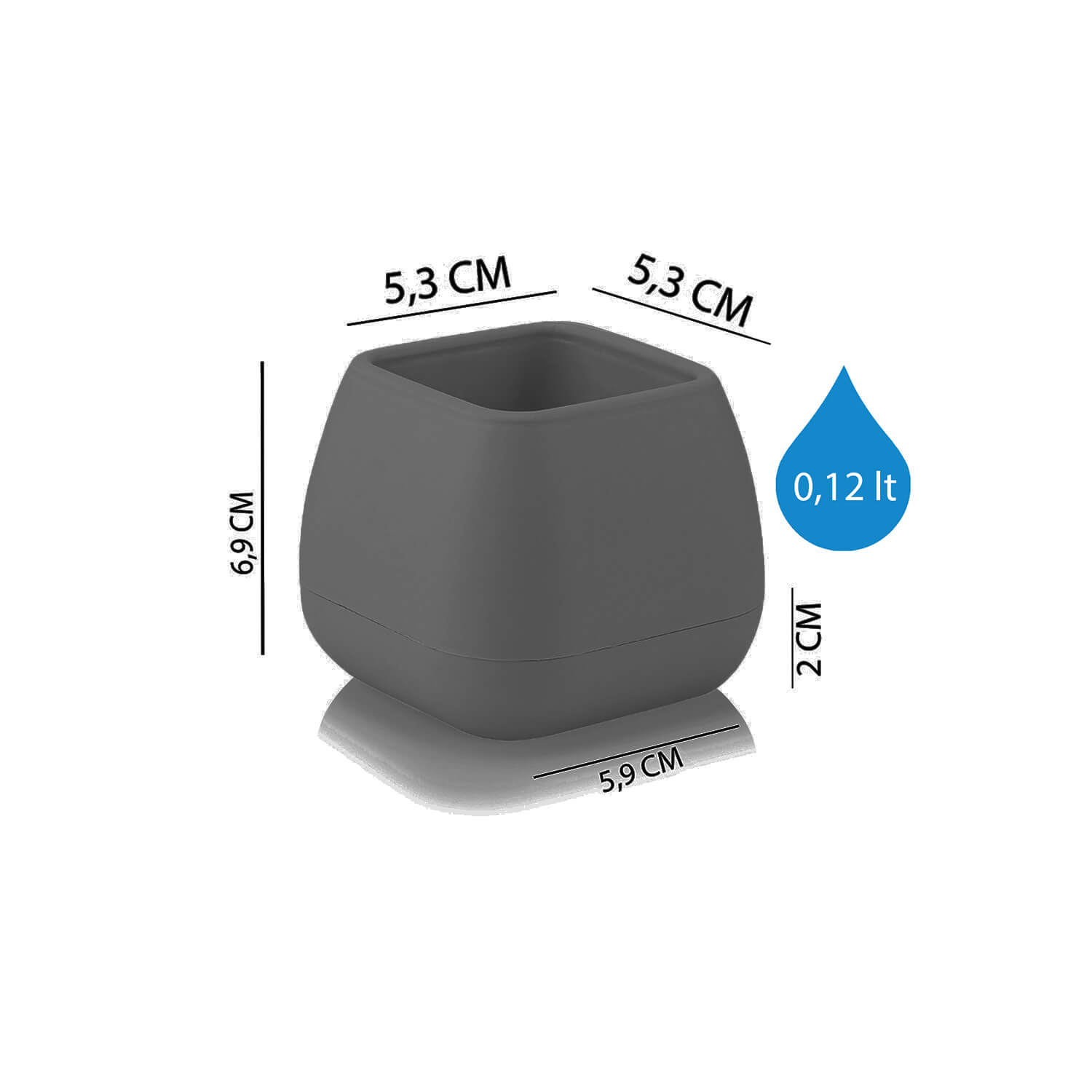 Serinova Elvan Kaktüs Saksısı 120 Ml