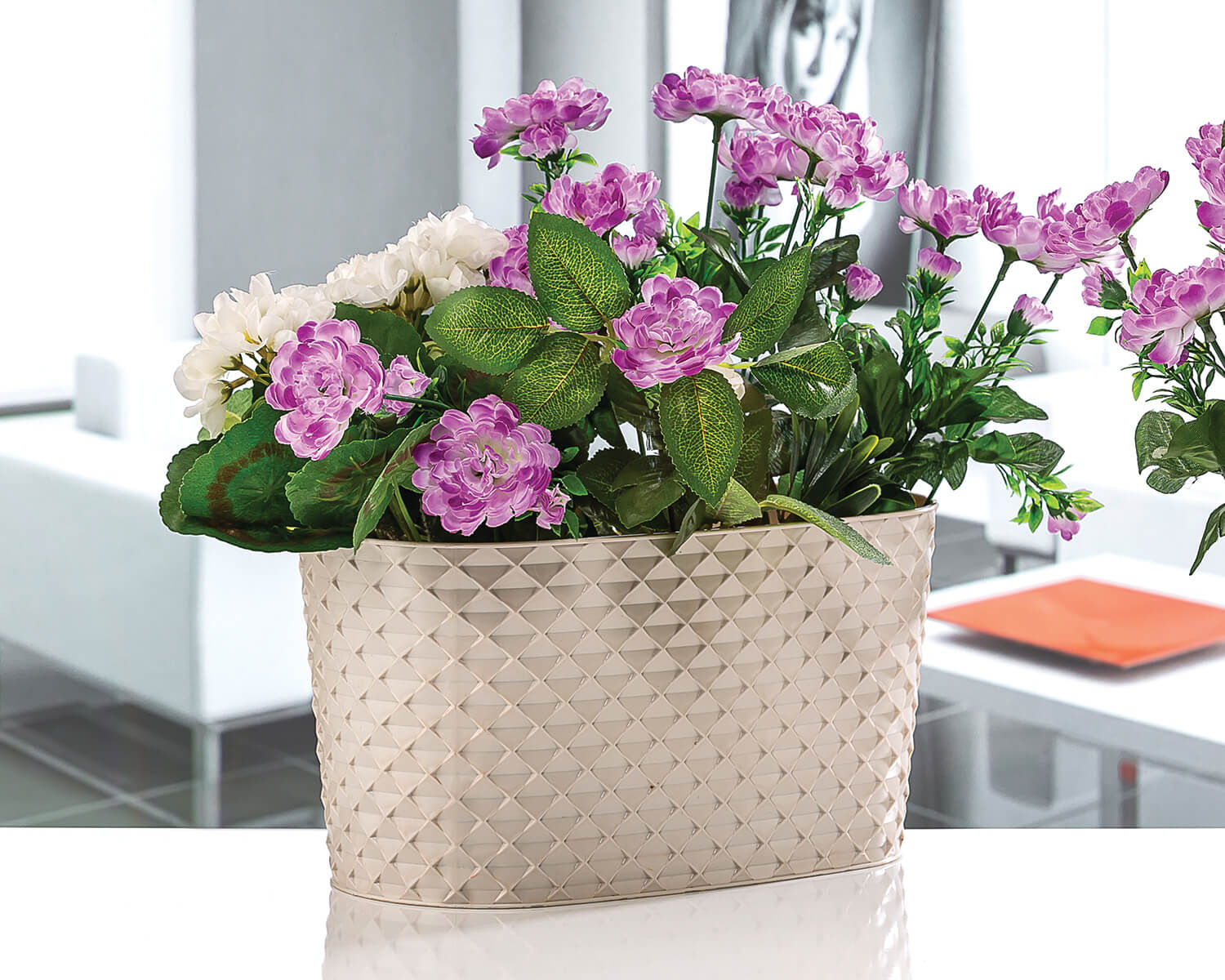 Serinova Kapadokya Kristal Balkon Saksı 4.7 Lt Şeffaf (Orkide Saksı)
