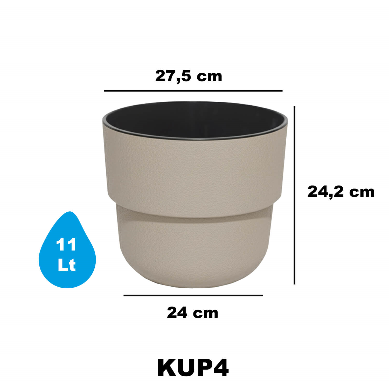 Serinova Kuple Saksı İçli No:4