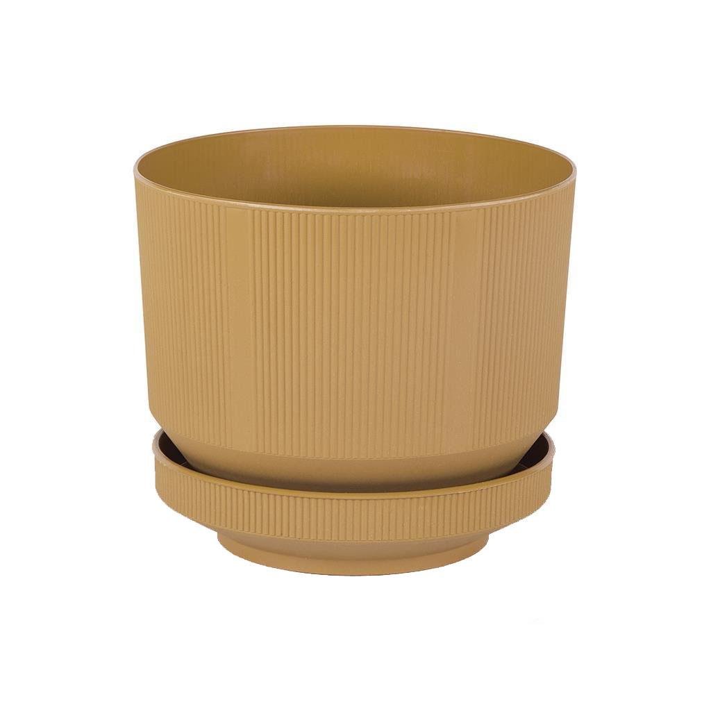 Serinova Lüks Çizgili Desenli Saksı 6 Lt