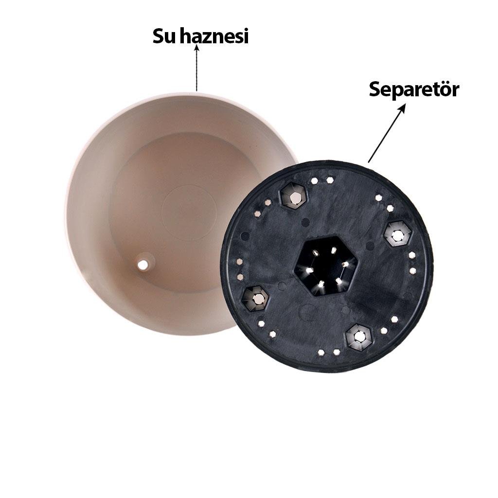 Serinova Yalı Separetörlü Saksı 10 Lt