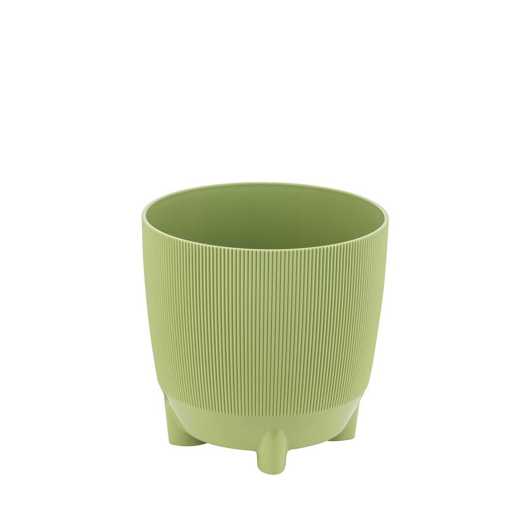 Yuvarlak Saksı Ayaklı Gri 1 Lt 125*123 Mm