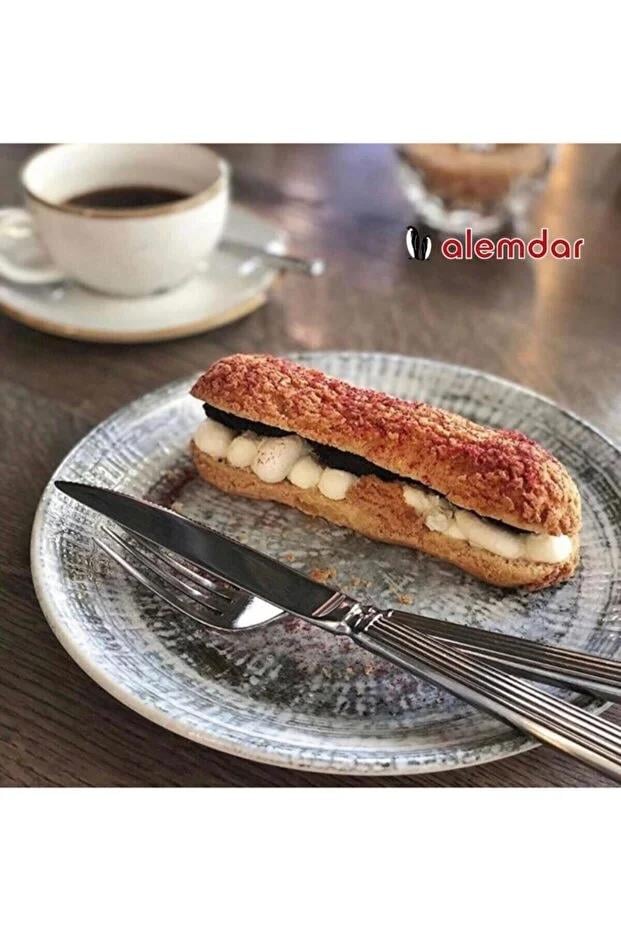 Bonna Odette Olive Serisi 6'lı 27 Cm Servis Tabağı Seti