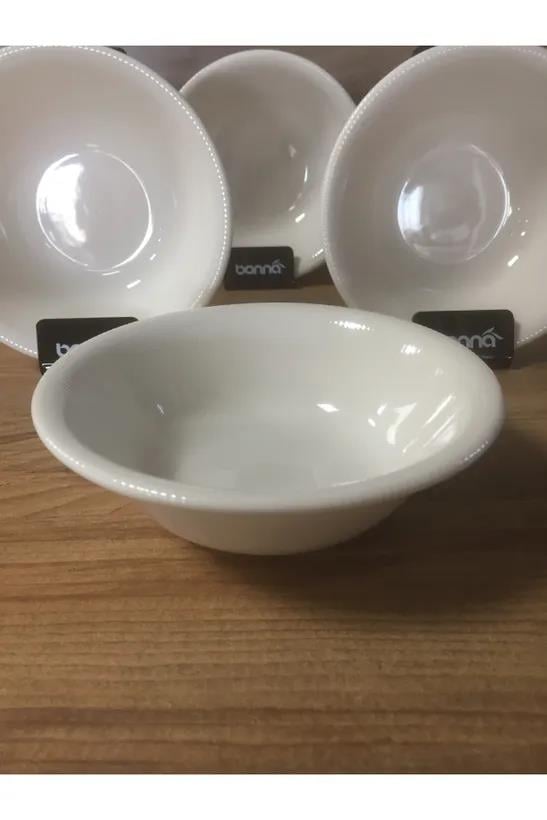 Bonna Porselen Iris White Serisi 6'lı 16 Cm Çorba Kasesi