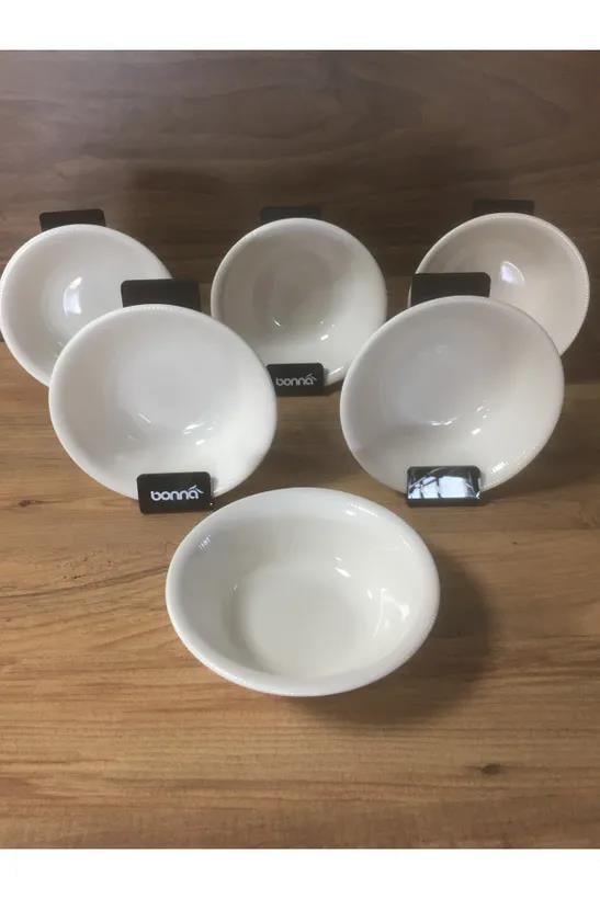 Bonna Porselen Iris White Serisi 6'lı 16 Cm Çorba Kasesi