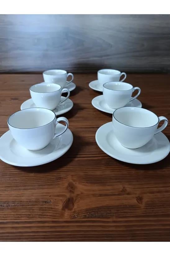 Bonna Porselen Retro Serisi 6'lı 230 cc Çay Fincan Takımı - E104RIT01CFT