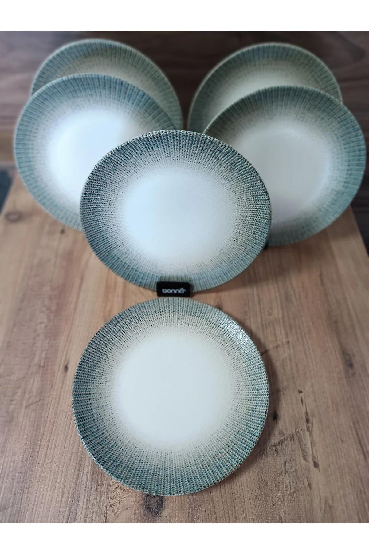 Bonna Porselen Sway Serisi 6 lı 27 Cm Düz Servis Tabağı 