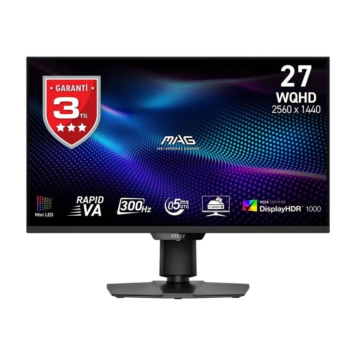 27 MSI MAG 274QPF X30MV 0.5MS 300HZ 2K WQHD ADAPTIVE SYNC PIVOT
