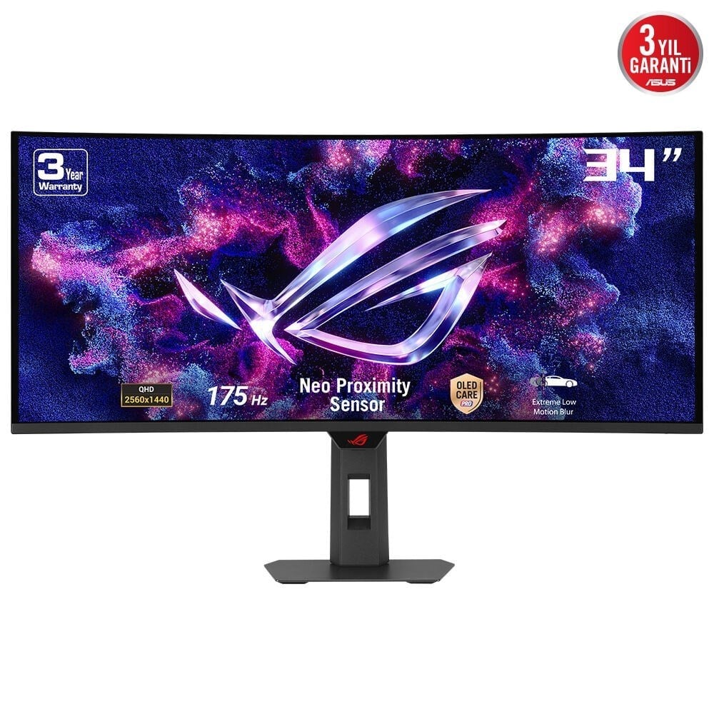 34 ASUS ROG STRİX XG34WCDG 175HZ 0.03MS UWQHD ADAPTİVE-SYNC OLED CURVED GAMİNG MONİTÖR