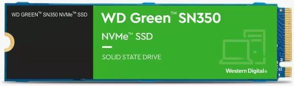 500GB WD GREEN SN350 M.2 NVMe 2400/1500MB/s WDS500G2G0C SSD