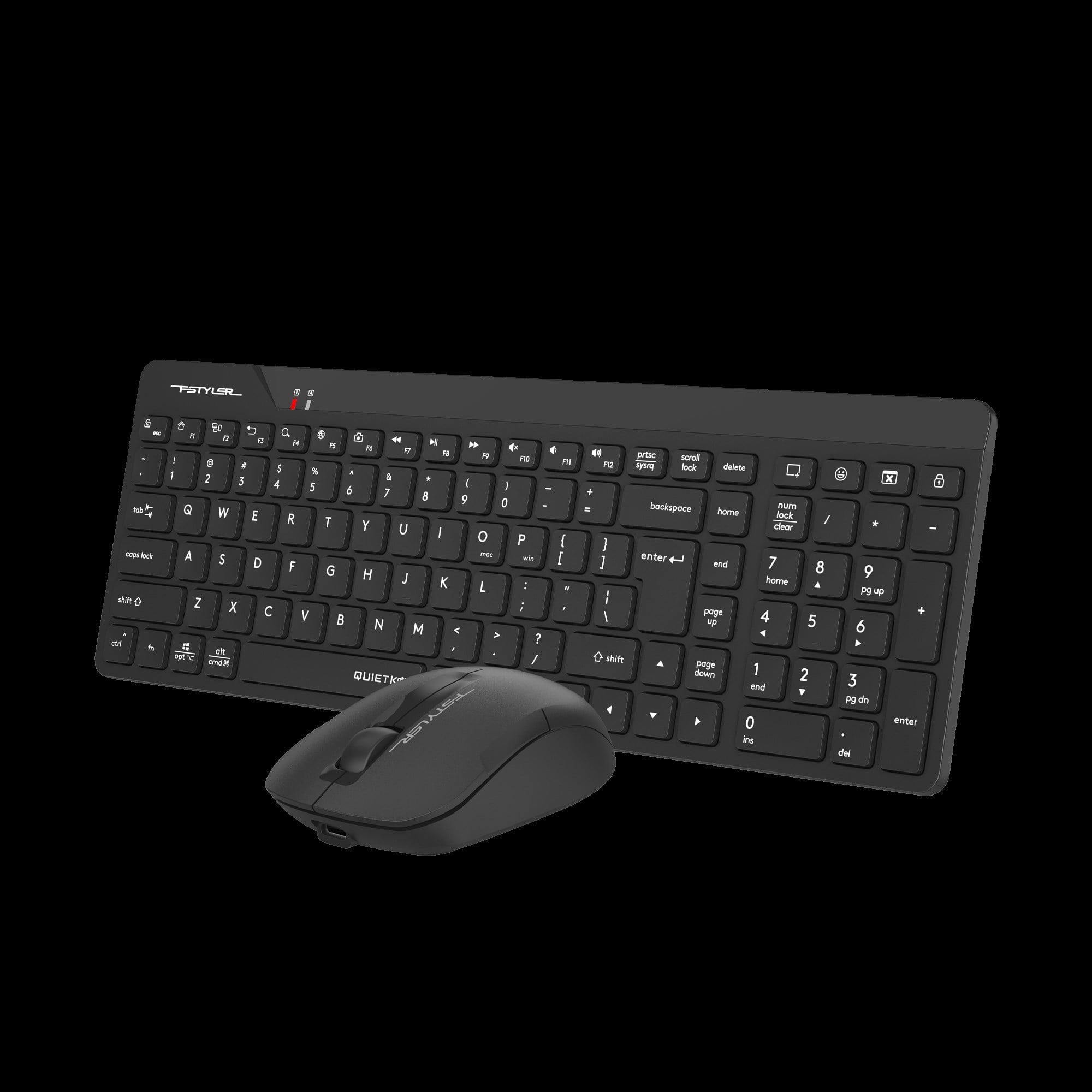 A4 TECH FG2300 Q SILENT 2.4 GHZ AİR2 SİYAH KLAVYE+MOUSE