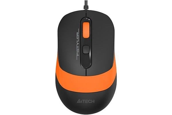 A4 TECH FM10 USB 1600dpi Optic Siyah/Turuncu Mouse