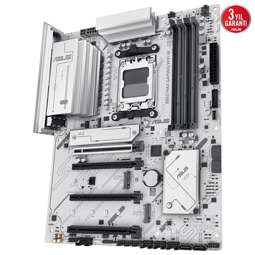 ASUS B850 MAX GAMING WIFI W 4xDDR5 HDMI DP 3xM.2 AM5 ANAKART