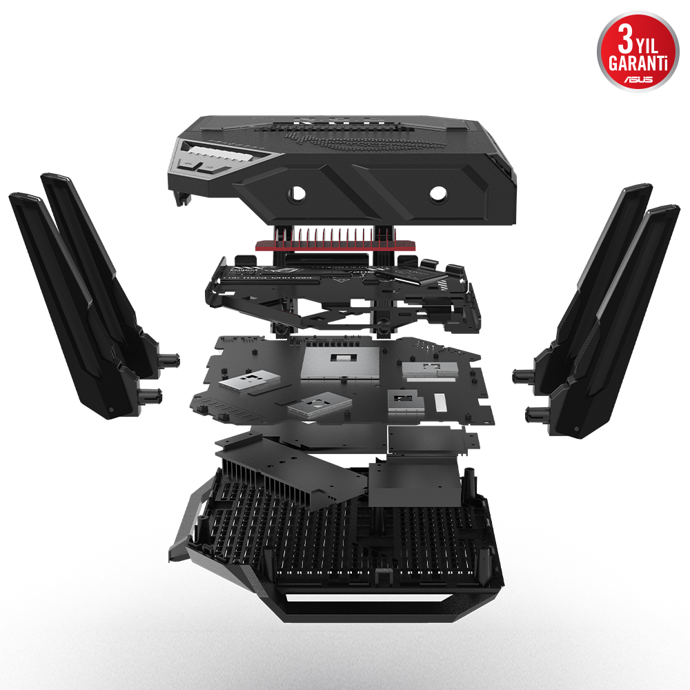 ASUS GT-BE98 WIFI7 BE25000 Üç Bant Gaming Router / 90IG08F0-MO9A0V