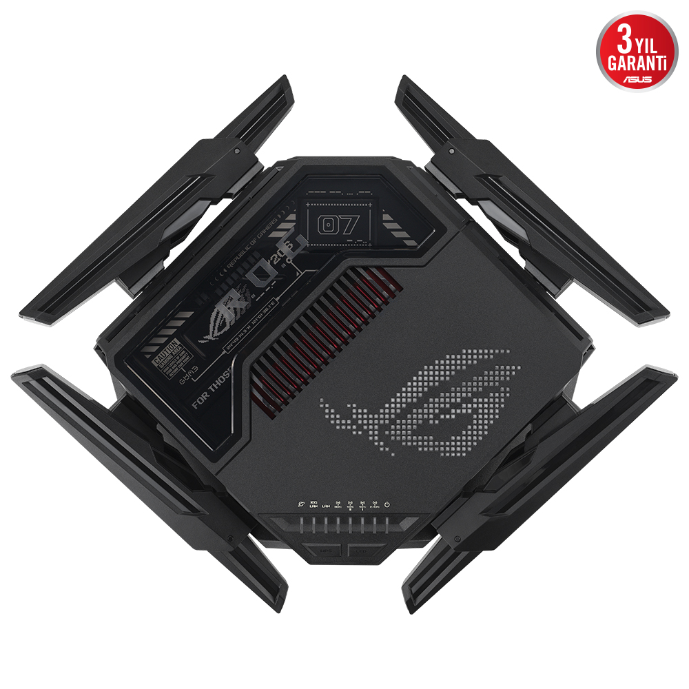 ASUS GT-BE98 WIFI7 BE25000 Üç Bant Gaming Router / 90IG08F0-MO9A0V