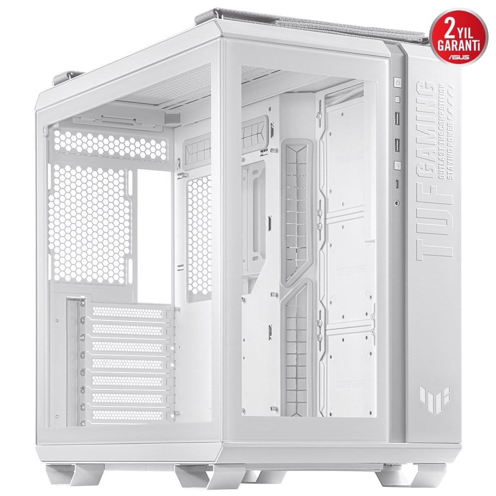 ASUS GT502 PLUS TUF GAMING TG WHITE Gaming Mid-Tower PC Kasası Beyaz /  90DC0093-B19000