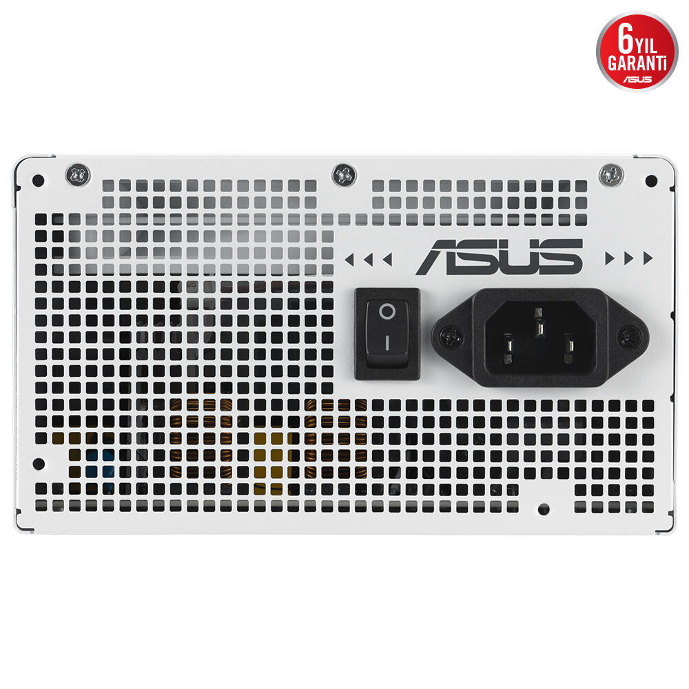 ASUS PRIME 750W BEYAZ (750W, 80+ BRONZ SERTİFİKALI, 135MM FAN,  6 YIL GARANTİ) BEYAZ