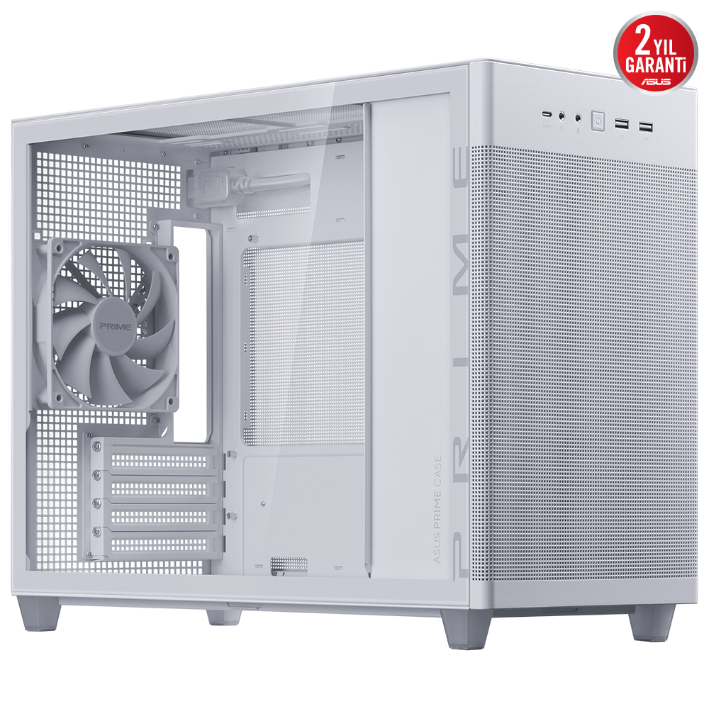 ASUS PRIME AP201 Gaming Micro-Tower PC Kasası Beyaz