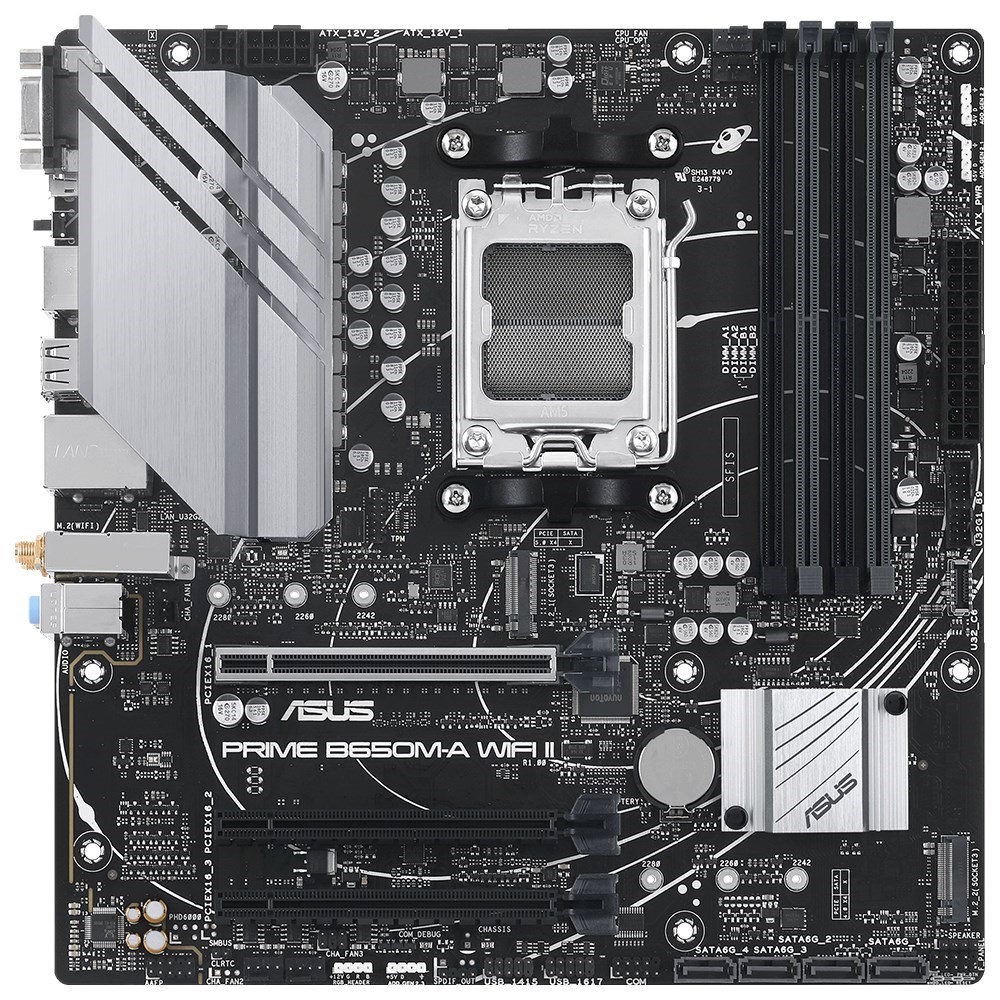 ASUS PRIME B650M-A WIFI II 4xDDR5 DP+VGA+HDMI 2xM.2 AM5 ANAKART