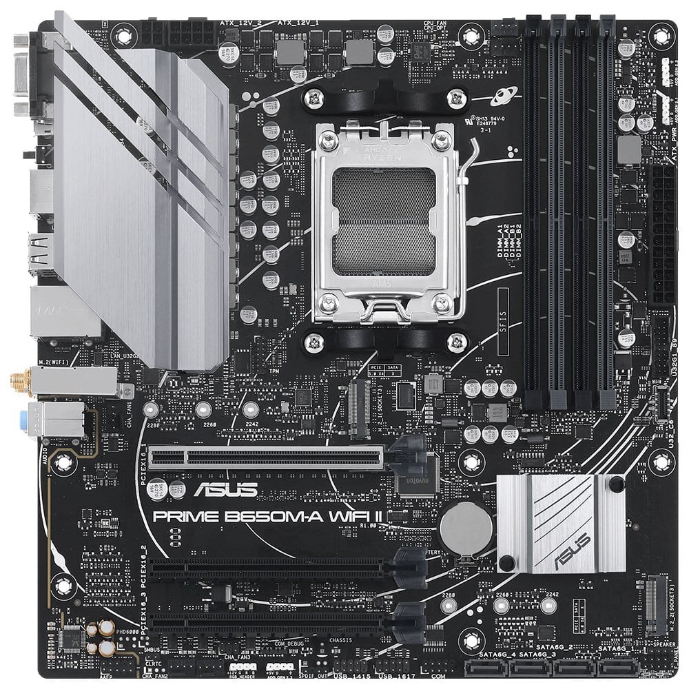 ASUS PRIME B650M-A WIFI II 4xDDR5 DP+VGA+HDMI 2xM.2 AM5 ANAKART